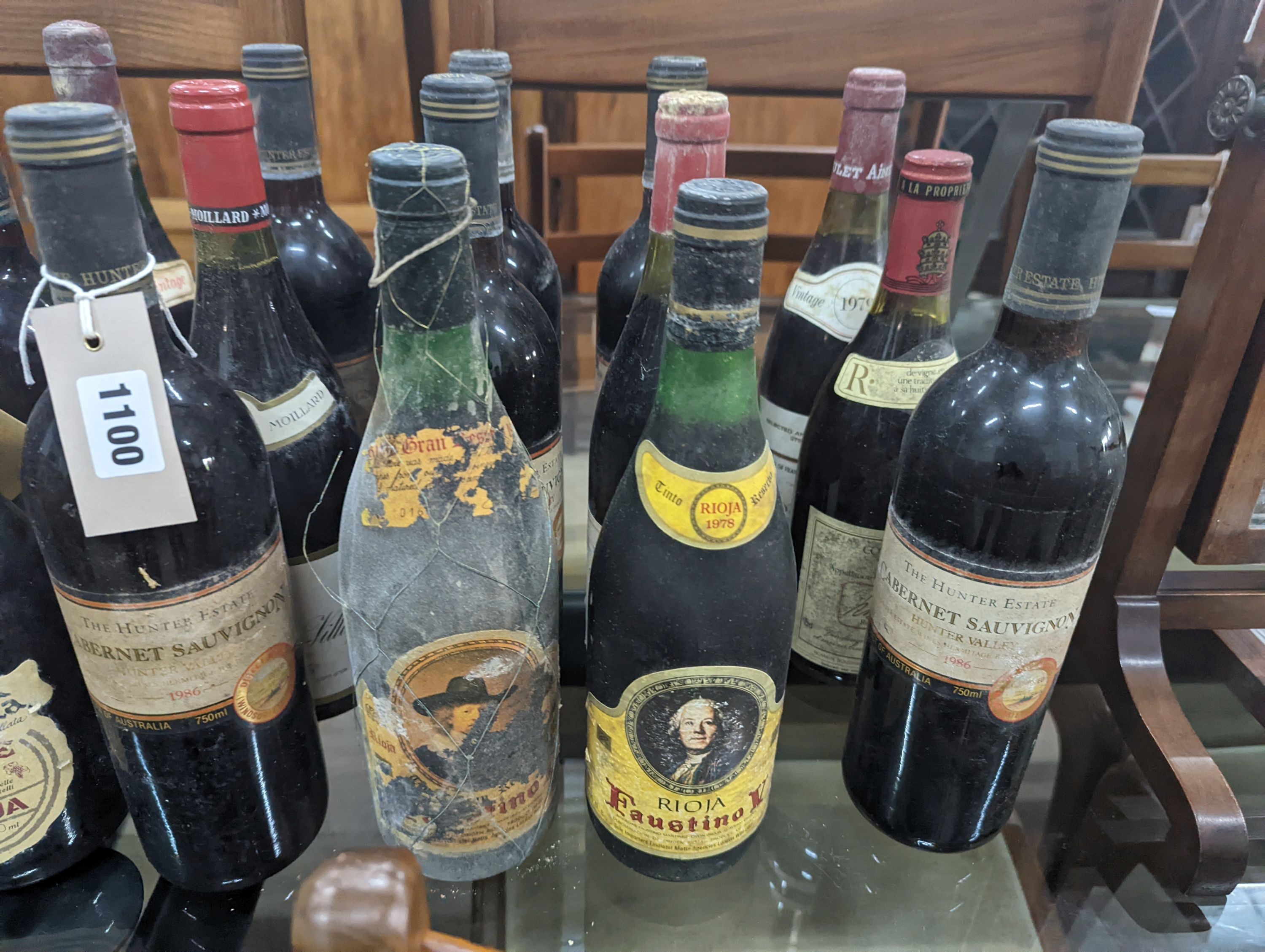 Twenty four bottles of assorted red wine